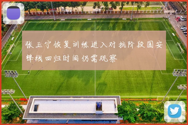 张玉宁恢复训练进入对抗阶段国安锋线回归时间仍需观察